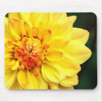 Yellow Dahlia Mousepad mousepads
