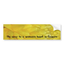 Yellow Dahlia petals Bumper Sticker