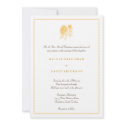 Yellow dahlia simple elegance wedding invitation invitation