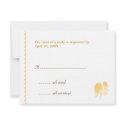 Yellow dahlia wedding enclosure RSVP response card invitation
