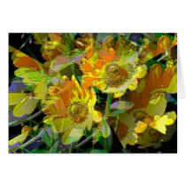 Yellow Daises by jaggededgecustoms Card