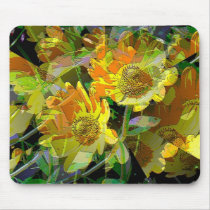 Yellow Daises by jaggededgecustoms Mouse Pads