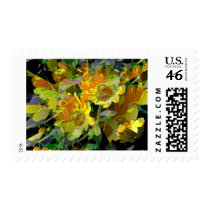 Yellow Daises by jaggededgecustoms Stamps