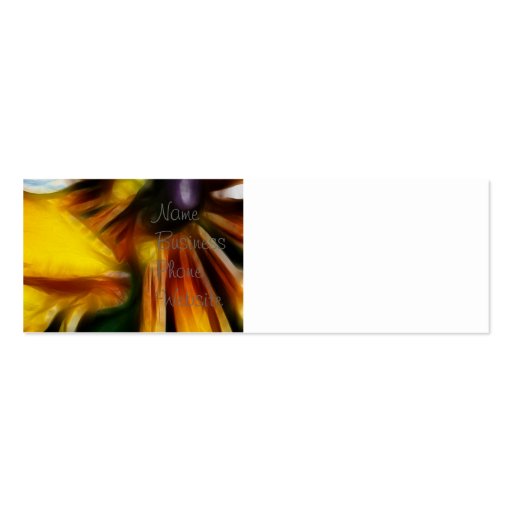 Yellow Daisies Autumn Sunflowers Flowers Art Business Card Templates (front side)