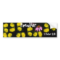Yellow Daisies bumper stickers by MAPASUE Yellow Daisies bumper stickers