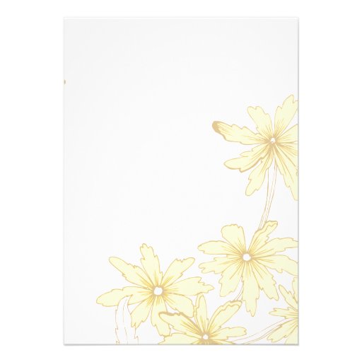 Yellow Daisies Graduation Party Invitations