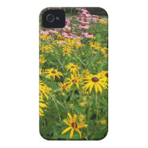 Yellow Daisies in the garden iPhone 4 Covers