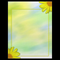 Yellow Daisies Letterhead