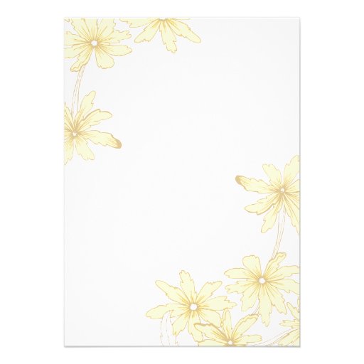 Yellow Daisies Quinceanera Party Invitation