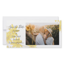 Yellow Daisies Save the Date photo cards by loraseverson Yellow Daisies Save the Date photo cards