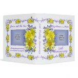 Yellow Daisies Wedding Anniversary Photo Album binders
