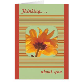 yellow daisy card card