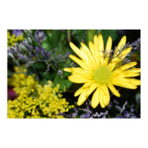 Yellow Daisy Floral Arrangement Print