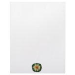 Yellow Daisy Flower green background close up Letterhead Design
