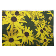 yellow daisy flowers place mat