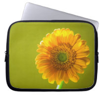 Yellow Daisy Gerbera Flower Laptop Computer Sleeve