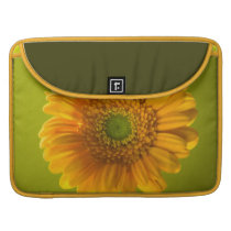 Yellow Daisy Gerbera Flower Sleeves For MacBook Pro