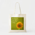 Yellow Daisy Gerbra Flower Wedding Favour Bag bag