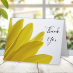 Yellow Daisy Petals Wedding Bridesmaid Thank You cards