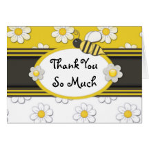 Yellow Daisy Thank You Greeting Card