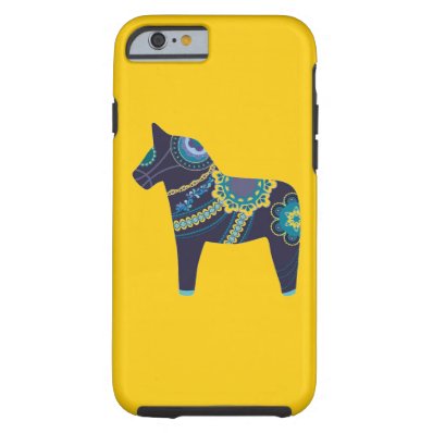 Yellow Dala Horse Tough iPhone 6 Case