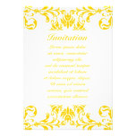 Yellow Damask Pattern Announcements