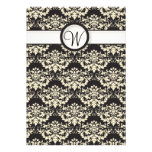 Yellow Damask Wedding Invitations