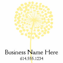 Yellow Dandelion Flower T-Shirt Design