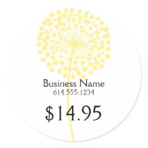 Yellow Dandelion  Product Stickers
