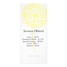 Yellow Dandelion Services Rack Card