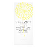 Yellow Dandelion Services Rack Card