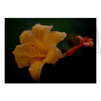 Yellow Day Lily card