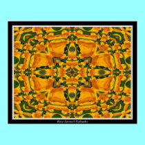 Yellow Daylily Warp print by Artists4God Yellow Daylily Warp print