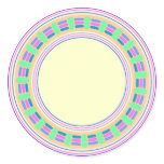 Yellow design with colorful border Yellow design with colorful border
