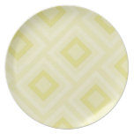 Yellow Diamonds Plate by Lara Kulpa plates