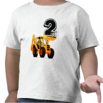 Yellow Digger 2nd Birthday Tshirt