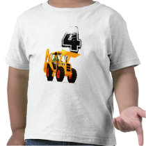 Yellow Digger 4th Birthday Tshirts
