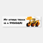 Yellow Digger Bumper Stickers