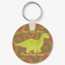 Yellow Dino Keychain