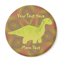 Yellow Dino Magnet