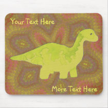 Yellow Dino Mousepad