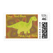 Yellow Dinosaur Postage