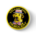 Yellow Dog Democrat Black Button by yellowdogdemocrat Yellow Dog Democrat Black Button