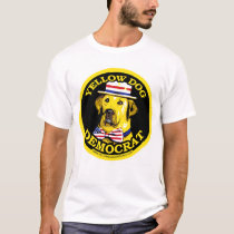 Yellow Dog Democrat Black  Shirt 