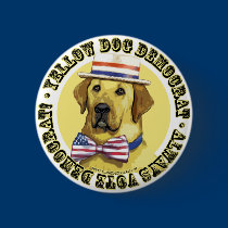 Yellow Dog Democrat. Button 