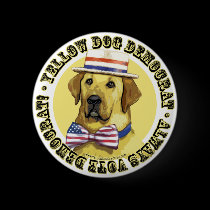 Yellow Dog Democrat Classic Button 