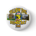 Yellow Dog Democrat House Button by yellowdogdemocrat Yellow Dog Democrat House Button