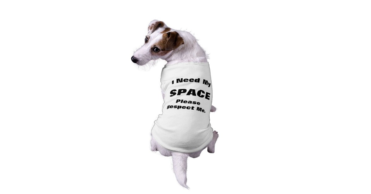 Yellow Dog Give Me Space Shirt Zazzle