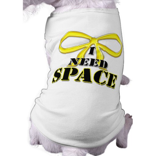 Yellow Dog I Need Space Shirt | Zazzle