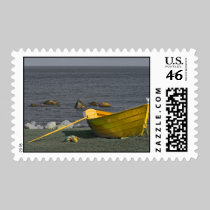 Yellow Dory Postage Stamp stamps